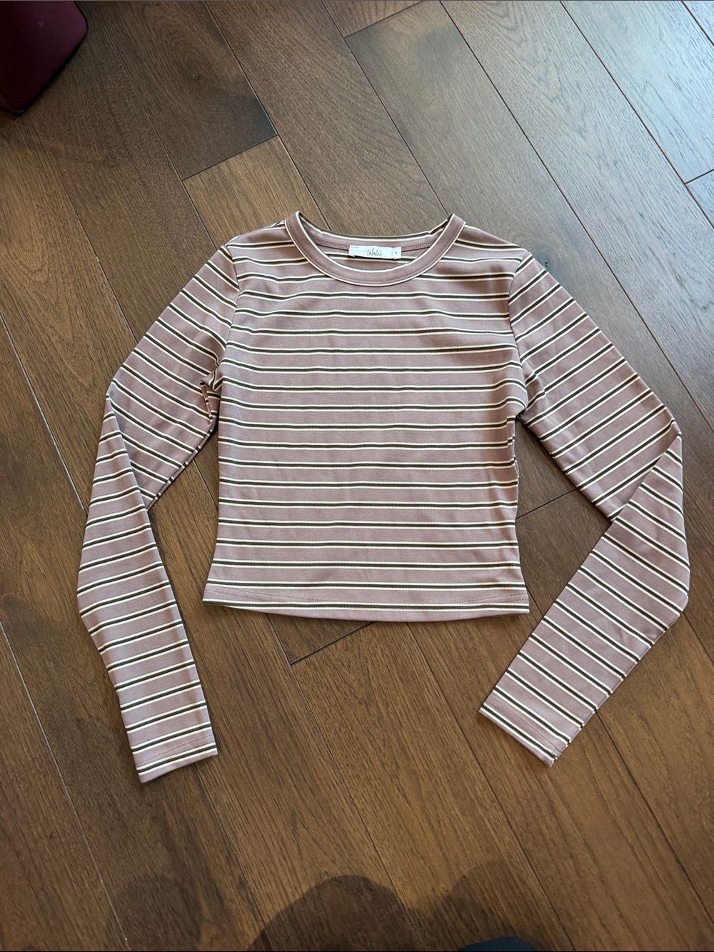 TALULAH Slow Days Stripe Long Sleeve Top | Granite - Small